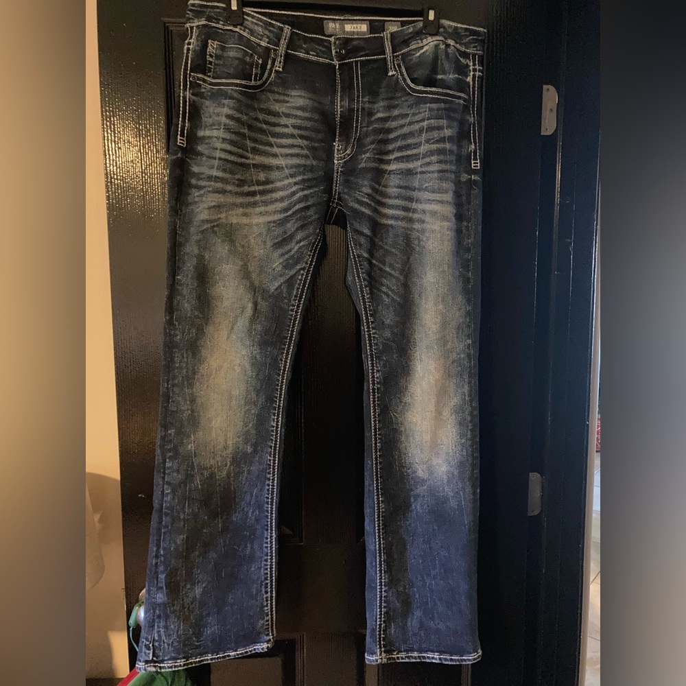 Mens BKE Kake Bootcut Denim Jeans 38R